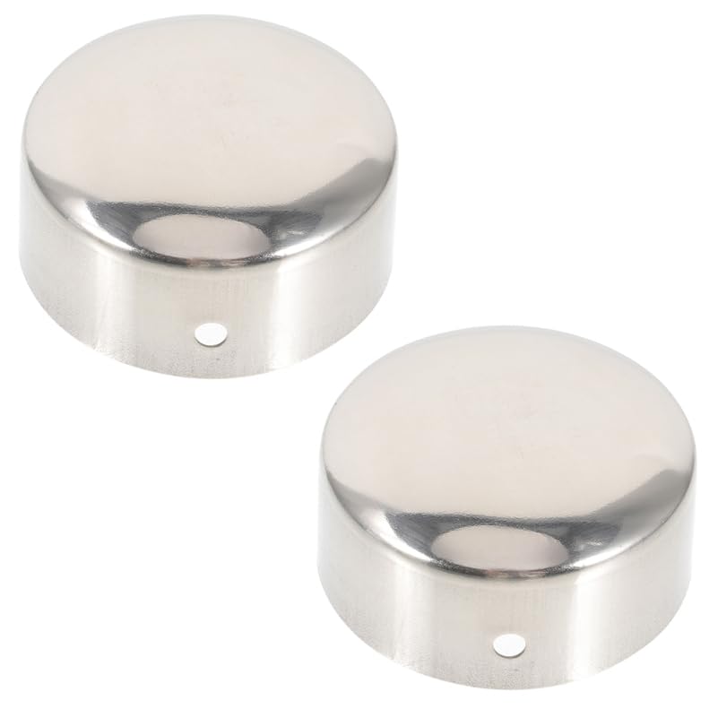 SEWOART 2Pcs Handrail End Caps Decorative Tube Caps Protector for Handrail Accessories Ideal for Wardrobe Hanging Rail and Handrail Brackets and Stylish Design