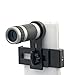Universal 8x18 Optical Zoom Lens Micro Mobile Phone Lens Telescope Camera with Holder for iPhone Samsung HTC Android Smartphones (Black)