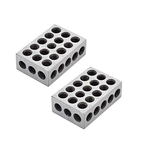 2-4-6 Blocks 23 Holes Matched Pair Ultra Precision 0.0002" Machinist 246 Jig Fit for Milling Machine