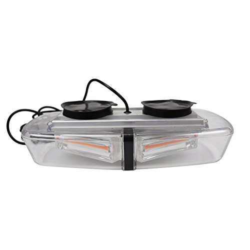 YHAAVALE Amber 30W Car/Truck COB LED Emergency Strobe Light,Police Law Enforcement Roof Top Beacon Caution Warning Snow Plow Safety Flashing Mini Light Bar,DC12-24V,13 Flash Model,Magnetic Basce - Thumbnail 5