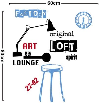 Amazon シエルエフ 壁に貼るウォールステッカー ビニル ウォールペーパー シール Loft Lounge レッド ウォールステッカー オンライン通販