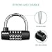 ORIA Combination lock, Gym Lock, 5 Digit Combination Padlock, Security Padlock, Safety Lock, Luggage Travel Lock for Toolbox, Closet, Gym Locker, Bicycle, Luggage, Cabinet, Outdoor