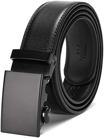 ZFexia Men’s Genuine Leather Belt, Reversible Dress Belt with Gift Box, 1.3” Wide