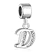 CharmsStory Letter Alphabet Beads D Initial Spacer Beads Simulated Birthstone Synthetic Crystal Charms For Bracelets
