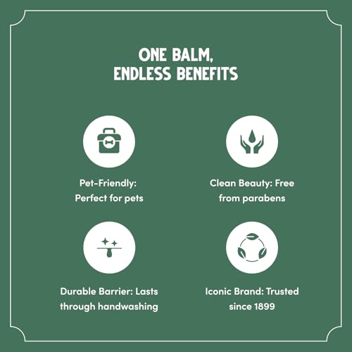 Bag Balm Vermont's Original Skin Moisturizer - Full Body Hydrating Skin Care: Dry Hands, Lips, Face, Feet & More - Unscented, Cruelty & Paraben Free - Day & Night, Men & Women (4oz Tin, Made in USA)