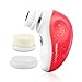 TOUCHBeauty Portable Facial Cleanser Brush Travel Set with 3 Spin Brush Head, ±360°Rotary Cleansing System Mini Size Waterproof Facial Scrubber Get Rid of Acne,Spot,Blackhead TB-1387