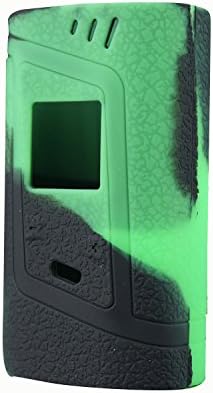 RAYEE ModShield for Smok Alien 220w TC Silicone Case Alien 220W Skin Cover Sleeve Wrap Shield (Black Green)