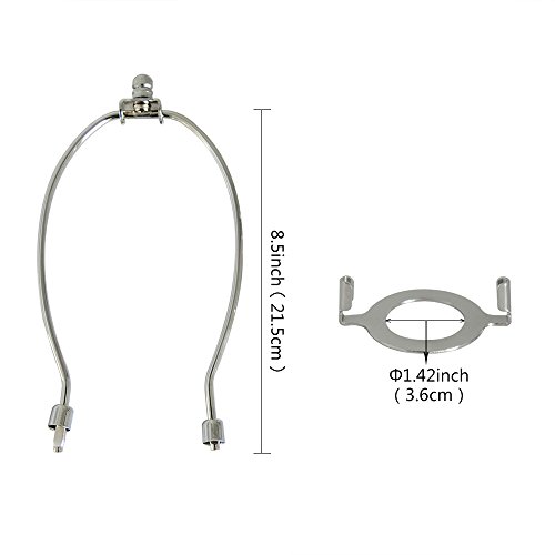 TOOTOO STAR 7.5" Lamp Shade Harp Holder And E26 Light Base UNO Fitter