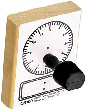 Mozlly Multipack - Center Enterprises Digital Clock Rubber Stamp - 2.5 x 3.5 inch - Reuseable and Easy to Wash - Arts and Crafts Supplies (Pack of 6)