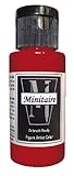 Badger Air-Brush Company, 2 Ounce Bottle Minitaire Airbrush  Ready, Water Based Acrylic Paint, Nebula Red