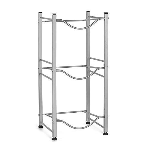 3-Tier Water Bottle Holder Cooler Jug Rack, 5 Gallon Water Bottle Storage Rack Detachable Heavy Duty Chrome Water Bottle Cabby Rack Caddy Carrier with Holder
