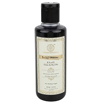 Khadi Natural Herbal Amla and Reetha Hair Cleanser, 210 ml