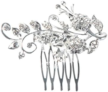 Gentlecarin Vintage Bling Crystal Hair Comb for Women Princess Luxury Style (Y0N79081)