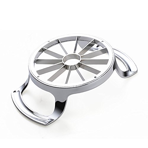 FEITA Stainless Steel Apple Slicer and Corer 12 Blades Food Grade 304 Extra Large Heavy Duty Apple Cutter Divider up to 4 Inch Apples