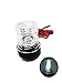 Pactrade Marine 12V Marine Boat Yacht Pontoon Navigation Anchor Light 360 Degrees All Around Nature White LED Splashproof Black Housing USCG Certified Approved (Round Fixed Base (H=2.75