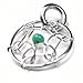 Ian and Valeri Co. Dream Catcher Sterling Silver Turquoise Imitation Very Small Thin Tiny Charm 10mm