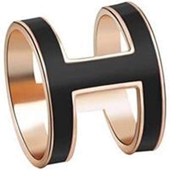 HLDIY H Shape Two Rings Women's Charming Scarf Ring Clip Buckle