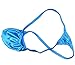 Mens Micro String Thongs Bulge Pouch T-back Underwear Blue (L/XL fit waist 34''-38'', Blue)