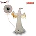 GOOSH 8 Foot Tall Halloween Inflatable Blow Up White Ghost with Hand-held Light for Inflatables Halloween Outdoor Yard Decoration (8 Foot Inflatable White, 8)