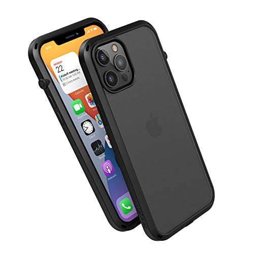 Catalyst Influence Series Case designed for iPhone 12/12 Pro, Compatible with MagSafe, Patented Rotated Mute Switch, 3m Drop Proof, Crux Accessories Attachment System Tactical Black — image 1