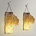 Rustic Wall Sconces - Mason Jars Sconce, 2 Set Mason Jar Lights with Fairy Lights,Vintage Wrought Iron Hooks, Silk Hydrangea Flower and LED Strip Lights Design for Home Kitchen Decoration