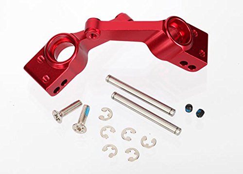 Traxxas 1952A Red-Anodized 6061-T6 Aluminum Rear Stub Axle Carriers (pair)
