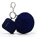 Compatible Airpods 1 & AirPods 2 , Drop-Proof Silicone Airpods Protective Case Cover with Cute Faux Fur Ball Keychian, 9 In1 Airpods Accessories Kits for Airpods 1 & 2  (F-Burgundy)thumb 1