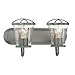 Designers Fountain 87002-WI 18in Darby 2-Light Bathroom Vanity Light Fixture, Weathered Iron
