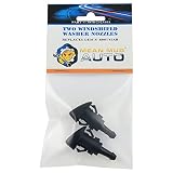 Mean Mug Auto 3818-232314A (Two) Front Windshield Washer Nozzles - For: Chrysler, Dodge, Ram - Replaces OEM #: 4805742AB