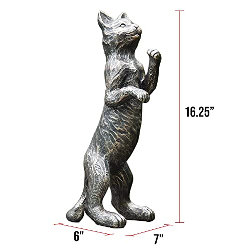 BRECK'S Standing Cat Statue Decorative Figurine Indoor Outdoor Home