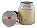 Hydro Peak Stainless Steel Vacuum Sealed Food Thermos Jar, Insulated Leak Proof Lunch Container Stays Warm 8 and Cold 12 Hours, Wide 20 oz (600 ml), Color Gold-Champagne (Extra Seal Gasket Included)