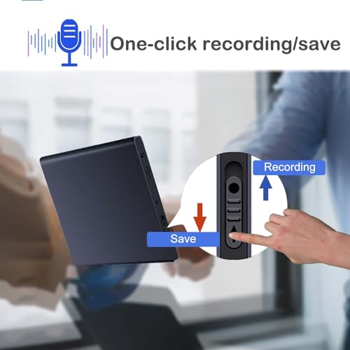 Feloyal Voice Recorder 64GB Professional Recorder with Voice Activation 60 Hours of Recording USB Rechargeable Voice Recorder for Meetings Interviews Lessons