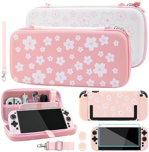 Amazon.com: RHOTALL Cherry Blossom Carrying Case for Nintendo