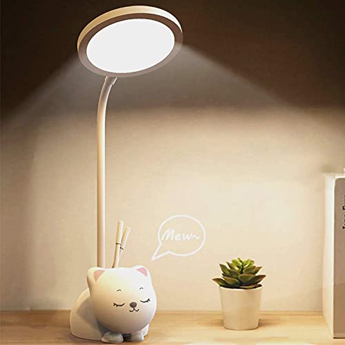 Led Desk Lamp For Kids Cute Desk Lamps For Home Office Usb Charging Flexible Gooseneck 9 Lighting Modes Kids Desk Lamp Pen Holder Wireless Rechargeable Batteries Touch Control Cat Desk Lamp Pricepulse