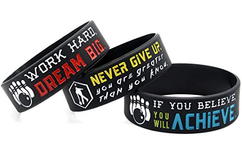 6-Pack-Motivational-Bowling-Wristbands-Bowling-Gifts-Jewelry-Accessories-for-Bowlers-Bowling-Team-Awards-and-Party-Favors-Unisex-for-Men-Women-Youth-Teen-Girls-Boys