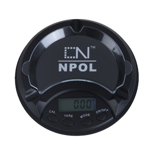 Docooler 500g/ 0.1g Electronic Digital Scale Ashtray Pocket Jewelry Gold Diamond Weighing Carat Balance LCD Display with Blue Backlight