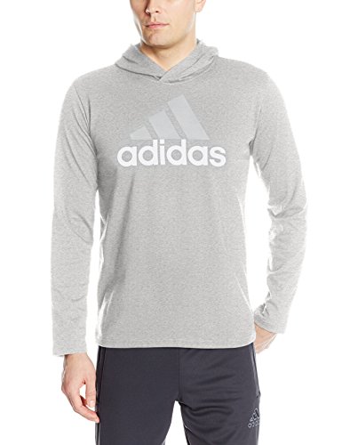Adidas Mens Athletics Badge Of Sport Long Sleeve Hoodie Medium