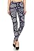 R625-OS Dahlia Mandala Print Fashion Leggings
