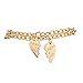 LUX ACCESSORIES Partners in Crime BFF Best Friends Heart Charm Bracelets (2pc)