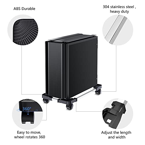 Computer Tower Stand Adjustable PC Stand for Most Desktop Towers