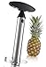 2pcs Silver Stainless Steel Pineapple Corer Peeler Stem Remover Blades for Diced Fruit Rings All in One Pineapple Tool Peeler Slicer