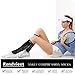 RENDVIEET Compression Socks (20-30mmhg) For Men & Women Unisex Copper Compression Socks (Black)