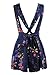 Moxeay Sexy Floral Print Halter Back Cross Straps Jumpsuit Romper (S, Royal Blue)