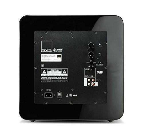 Dual SVS SB-2000 Subwoofer (Piano Gloss Black) - 12-inch Driver, 500-Watts RMS, Sealed Cabinet