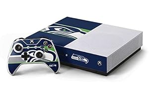 Skinit Decal Gaming Skin Compatible with Xbox One S Console and Controller Bundle - Officially Licensed NFL Seattle Seahawks Zone Block Design