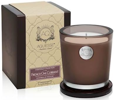 Aquiesse French Oak Currant 11oz Gift Boxed Scented Soy Candle