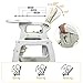 INFANS 5 in 1 Baby High Chair, Convertible Toddler Table Chair Set, Rocking Chair, Multi-Function Seat with Lockable Universal Wheels, Adjustable Seat Back, Removable Trays