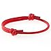 Wind Passion Nautical Braided Red Mono Rope Cord Men Bracelet