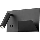 Kuzco Lighting WS16811L-BK Dorchester Wall Sconce LED, Black