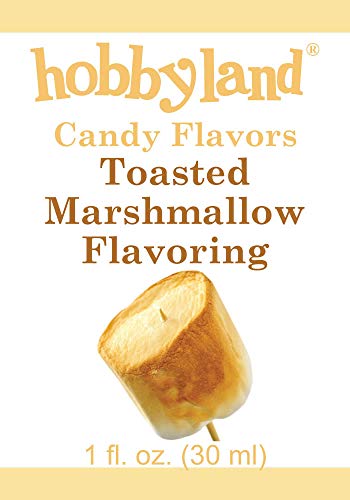 Hobbyland Candy Flavors (Toasted Marshmallow Flavoring, 1 Fl Oz), Toasted Marshmallow Concentrated Flavor Drops